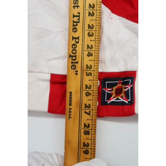 Vintage Vogue Looney Tunes Embroidered Red Bomber Jacket Medium - Picture 16 of 16